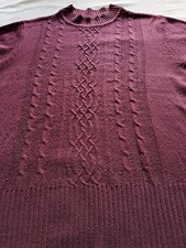 Aproduetz- Pullover-Strick-Langarm-Beerenrot-...