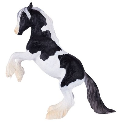 MOJO Farmland Gypsy Vanner Stallion Toy Figure, 3 Years and Above, Black/White (