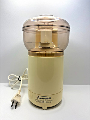 Vintage Sunbeam Oskar Chopper Food Processor Beige 14081 Tested Made in France
