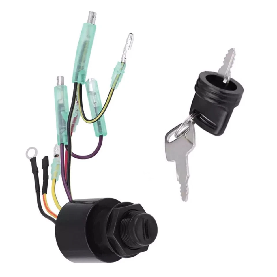 Boat Ignition Switch w/ Key For Mercury Outboard Control Box Motor 87-17009A5 - Image 2 of 4