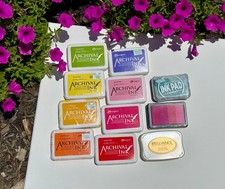 Ranger Archival Ink Pad Lot of 11 Brilliance Stampabilities Crafting Mixed Media