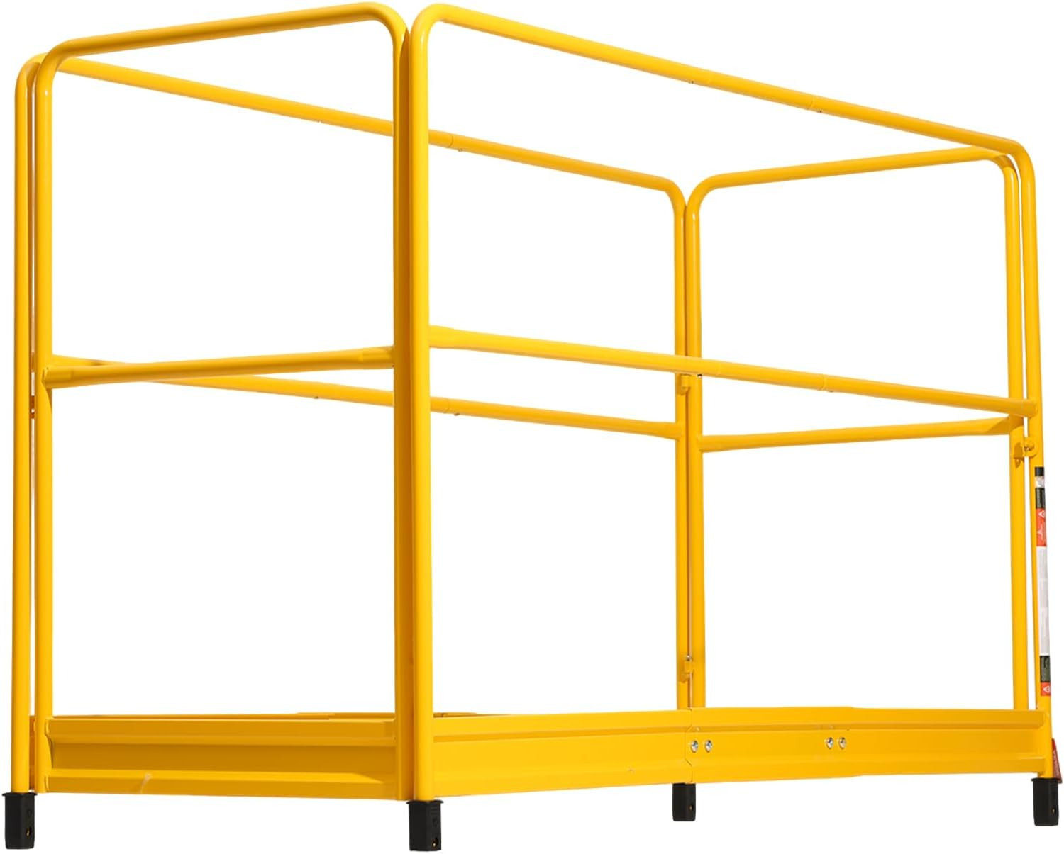 6 Foot Scaffolding Safety Guardrail, Rustproof Solid Carbon Steel Scaffold Guard