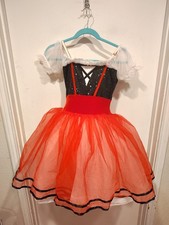 Curtain Call Women's Ballet Lyrical Costume Dress Sz S Little Red Riding Hood