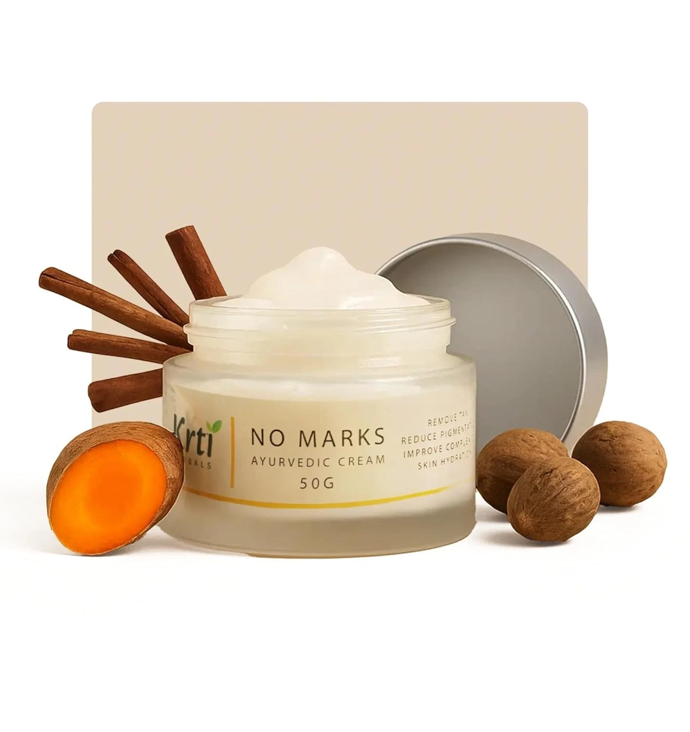 Ayurvedic Face Cream for Women Pigmentation Care Turmeric 50g I Free Ship USA UK
