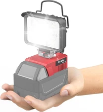 Ecarke Led Work Light Job Site Lighting for Milwaukee 18V Battery,M18 Work
