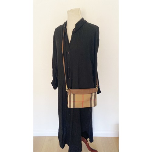 Burberry Plaid Peyton Shoulder Crossbody Bag Purse