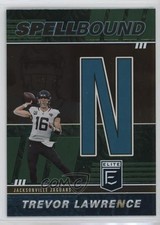 2022 Panini Donruss Elite Spellbound Green Trevor Lawrence (Letter N) 09i2