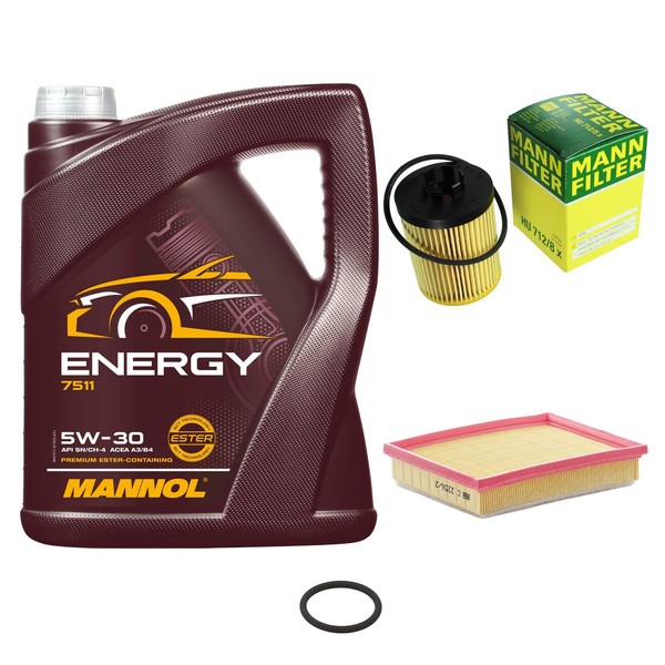 Mann Inspektionspaket 5L Mannol Energy 5W-30 FüR Opel Corsa B 1.0I 12V 1.2I 16V-image