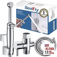 Handheld Bidet Sprayer for Toilet, All Metal Cloth Diaper Toilet Chrome