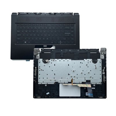 For MSI Stealth 15M MS-15B1 Upper Case Palmrest Backlit Keyboard 3075B1C212
