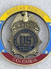 DEA Andean Region Bogota Cartagena Colombia Federal Drug Police Challenge Coin — photo 7