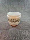 Vintage Gemco Spring Blossom Milk Glass Sugar Bowl No Lid
