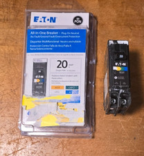 Eaton BRP120DF 20A Dual Function AFCI/GFCI Breaker Plug-On Neutral