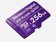 Western Digital WD Purple SC QD101 256GB Smart Video Surveillance microSDXC Ca