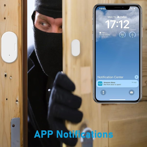 Alternate view of 15pack Zigbee Window Sensors Smart Contact Sensors Home Automation