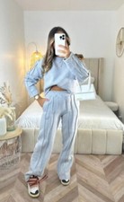 GRACE CROPPED FLEECE LOUNGEWEAR SET