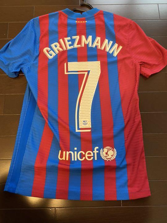 Tシャツ GRIEZMANN 7 ★ FC Barcelona Authentic Barcelona Griezmann 21/22 Home Size S Nike Soccer