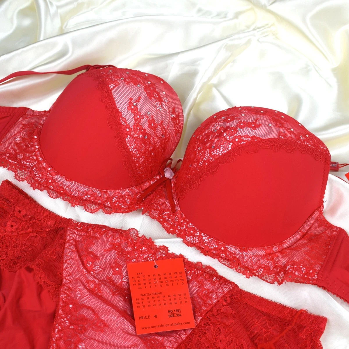  Matching Underwear Womens Underwear Set Sexy Fashion Underwire  Bra (2-Red, XL) : Clothing, Shoes & Jewelry