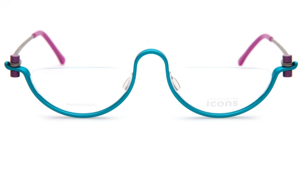 New Gail Spence ICONS Gail One c.8521 Petrol Eyeglasses Frame 54-22-150mm B28mm - Imagem 2 de 4