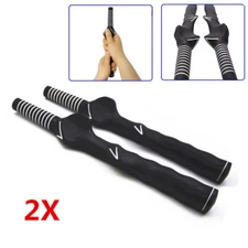 Golf Grip Training Aid Left Handed 2 Pcs Swing Trainer Standard Teaching Outdoor