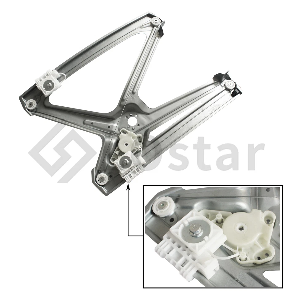 New For Mercedes Smart Fortwo Front Left Driver Side Window Regulator 4517200146 - Изображение 4 из 4