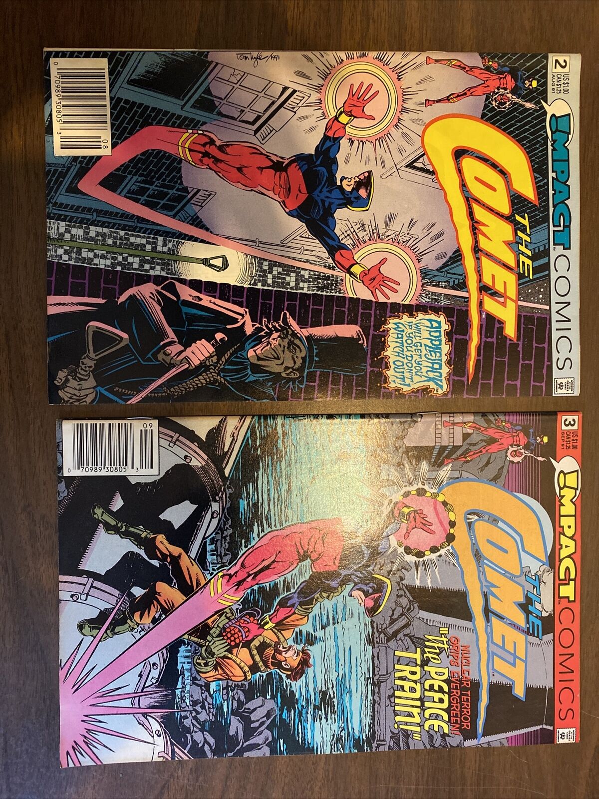 Aug 91 Impact Comics The Comet Issues 2 & 3 Unread NM