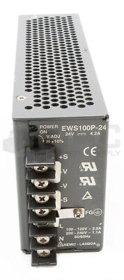 NEMIC-LAMBDA EWS100P-24 POWER SUPPLY 24V 4.2A 50/60HZ