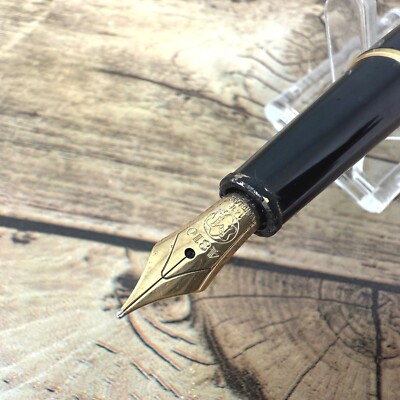 MONTBLANC MEISTERSTUCK 14K-585 NIB:M FOUNTAIN PEN VINTAGE BLACK