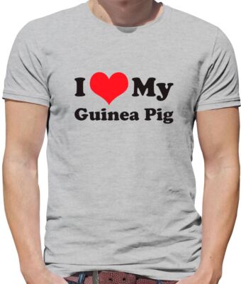 I Love My Guinea Pig - Mens T-Shirt - Pigs Cute Pet Pets Lover Funny