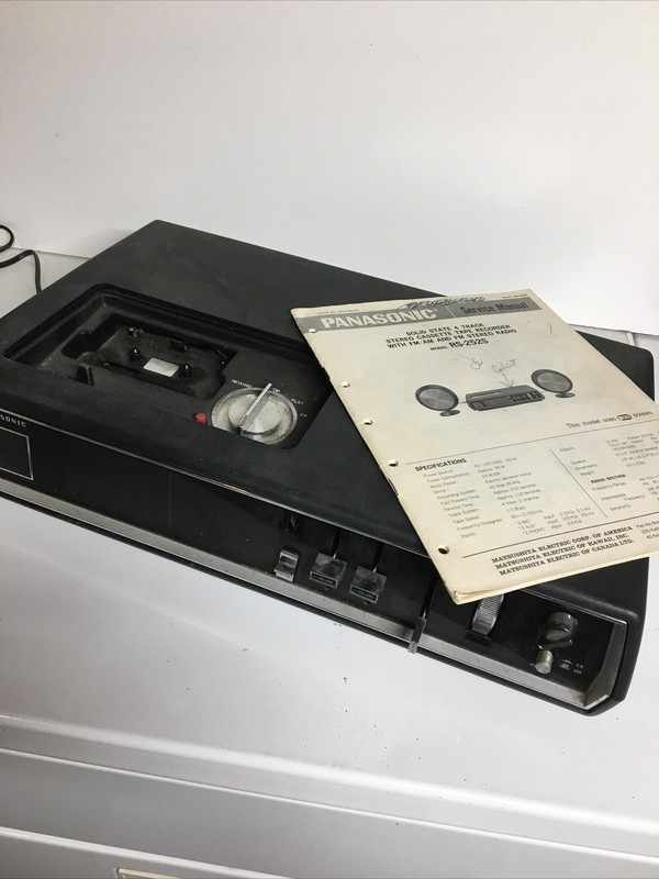 Panasonic RS-252S 4 Track AM/FM Stereo Cassette Recorder With Service Manual