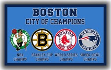 Boston City of Champions Team Souvenir Flag 90x150cm 3x5ft Memorable best banner