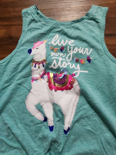 SO GIRLS SIZE 10 LLAMA OUTFIT MULTI COLORED - Picture 2 of 5