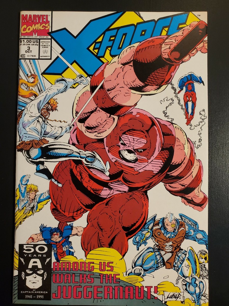 X-FORCE # 3 (1991) NM 9.4 Rob Liefeld Juggernaut cover!| | eBay