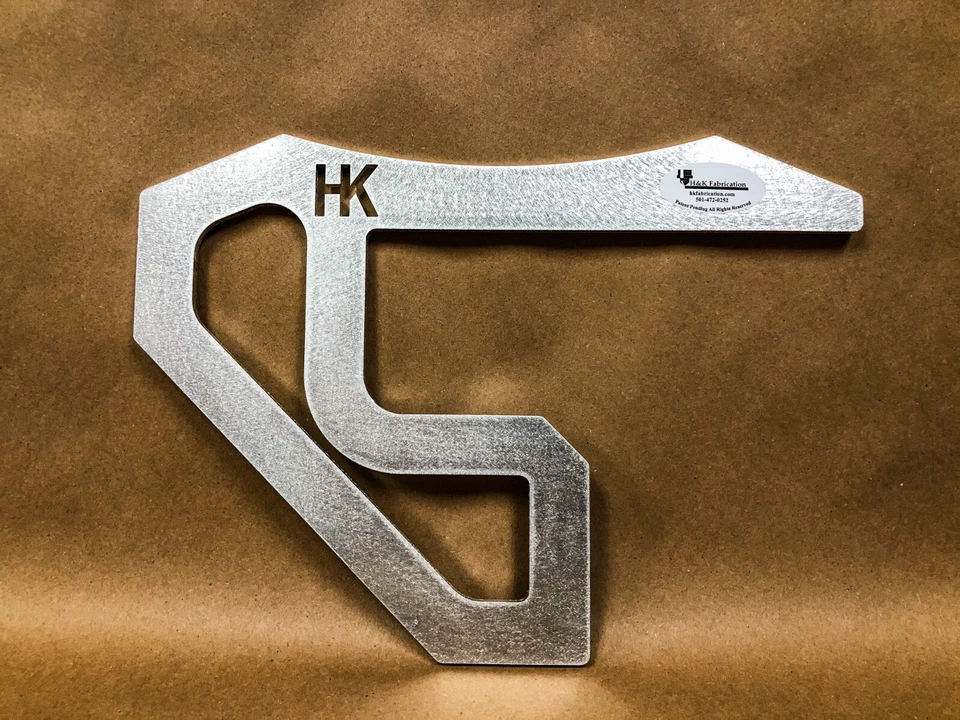 Small Tri-Square, fits 45*, 90*, flange, laser cut 3/16" Aluminum, Pipefitter - Image 2 of 4