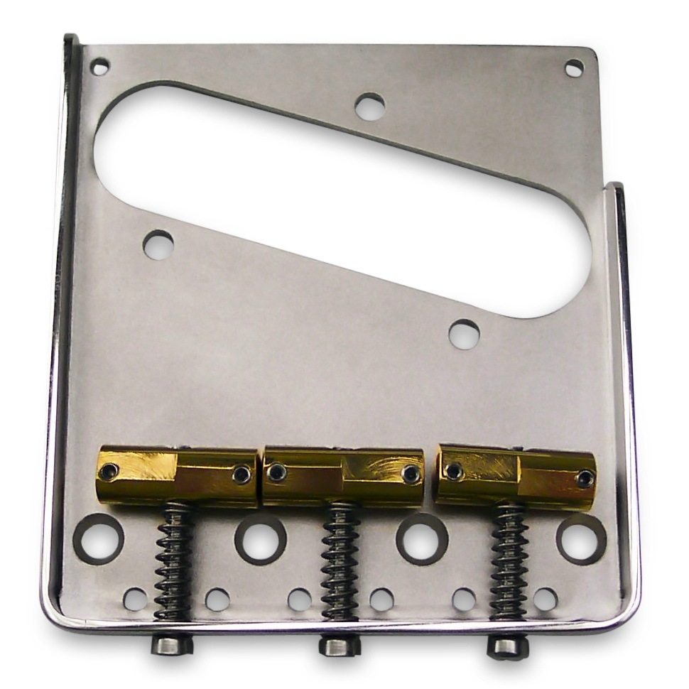 Callaham Vintage Bridge Assembly for Telecaster, Enhanced Brass