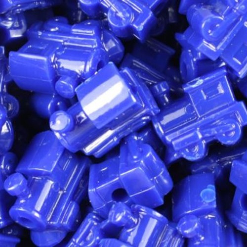 10x Train Shaped Pony Beads ideal for personalised dummy clips Bracelets - Picture 4 of 19