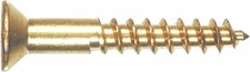 The Hillman Group 44880 No.9 x 1-3/4 Brass Flat Head Phillips Hinge Screw, 12-Pa