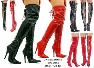 men's thigh high boots uk