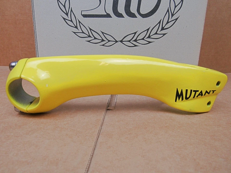 Nuevo-Antiguo-Stock 3T Vástago Mutante Amarillo (25,8 mm / 26,0 mm Abrazadera x 140 mm Longitud) Foto 4 de 4