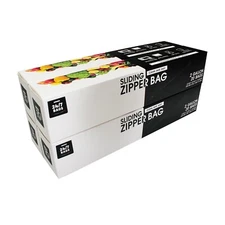 80 Count- Slider 2 Gallon Food Storage Bags with Expandable Bottom