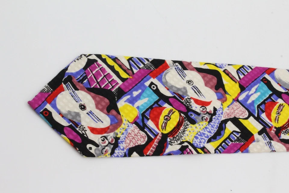Corbata vintage de hombre colección Pablo Picasso 1988 100 % seda Foto 2 de 4