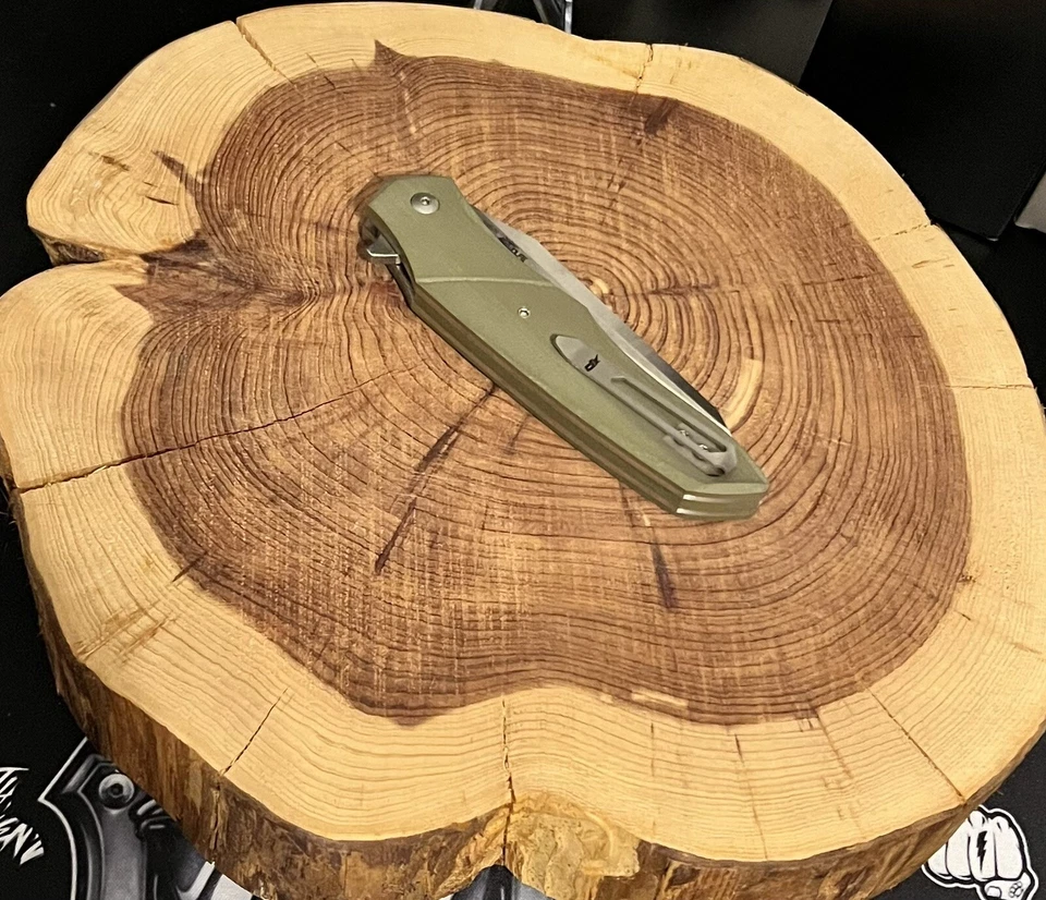 PATRIOT BLADEWERX WOLFE DESIGN, LINER LOCK 970 AMBASSADOR S35VN Blade G10 Handle - Image 4 of 4