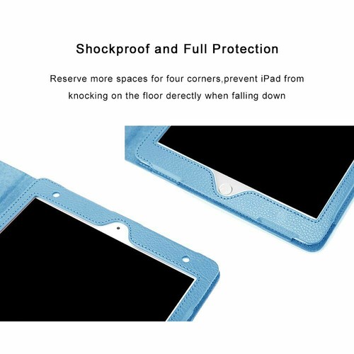 Funda de cuero con soporte tipo folio para Apple iPad 6º/5º 9.7 2018/17 iPad Air1 y Air 2 - Imagen 93 de 93