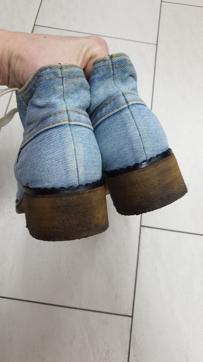 Chanel Denim Lace Up Boots Sz.40 | eBay Chanel Denim Lace Up Boots Sz.40 | eBay
