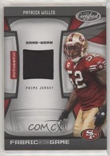 2009 Certified Fabric of the Game Prime 47/50 Patrick Willis #110 HOF 2h4