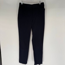 NWT Brooks Brothers Stretch Cotton Pants Women's Sz 12 Dark Blue Office