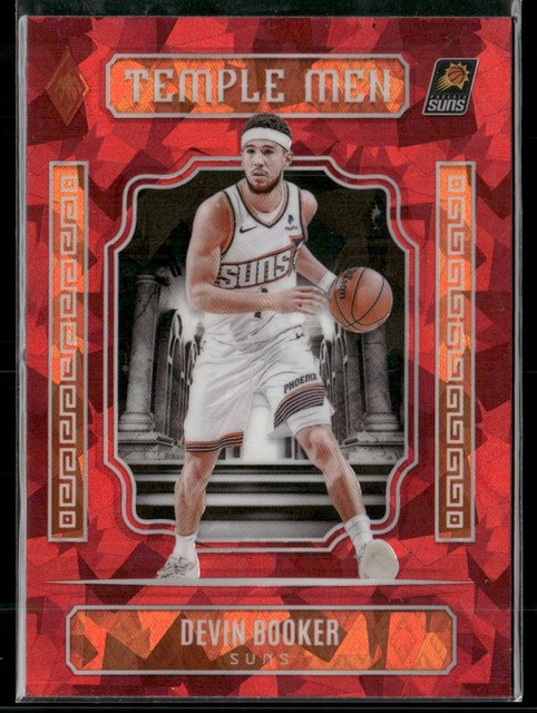 2023-24 Panini Phoenix #17 Devin Booker Temple Men Phoenix Red Ice