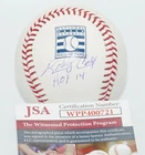 BOBBY COX "HOF 14" Braves Signed HOF Logo MLB Baseball + JSA wit COA #WPP400721