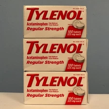 Tylenol Regular Strength Pain Reliever Fever Reducer 300 Tablets EXP 01/2028