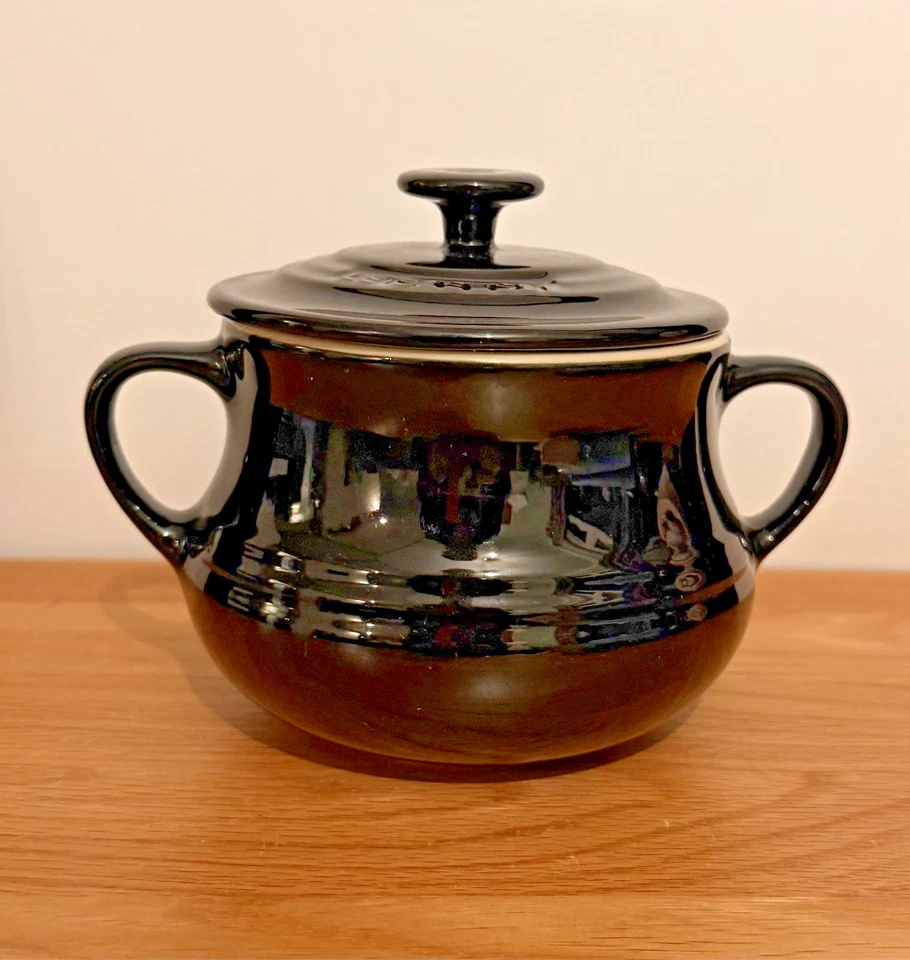 Le Creuset Soup Bowl with Lid Black NEW
